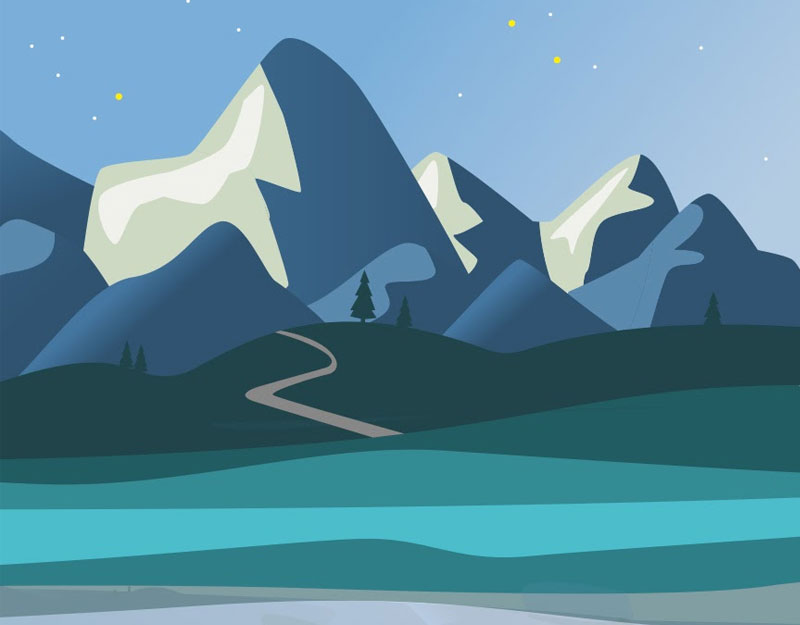 Illustration de montagne
