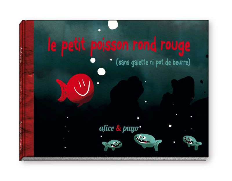 Livre poisson rond rouge